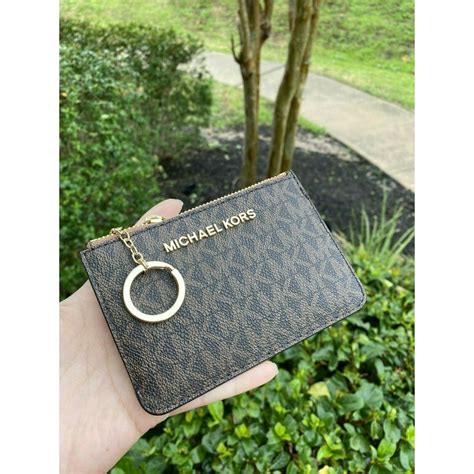 fake michael kors coin purse keychain|michael kors keychain card holder.